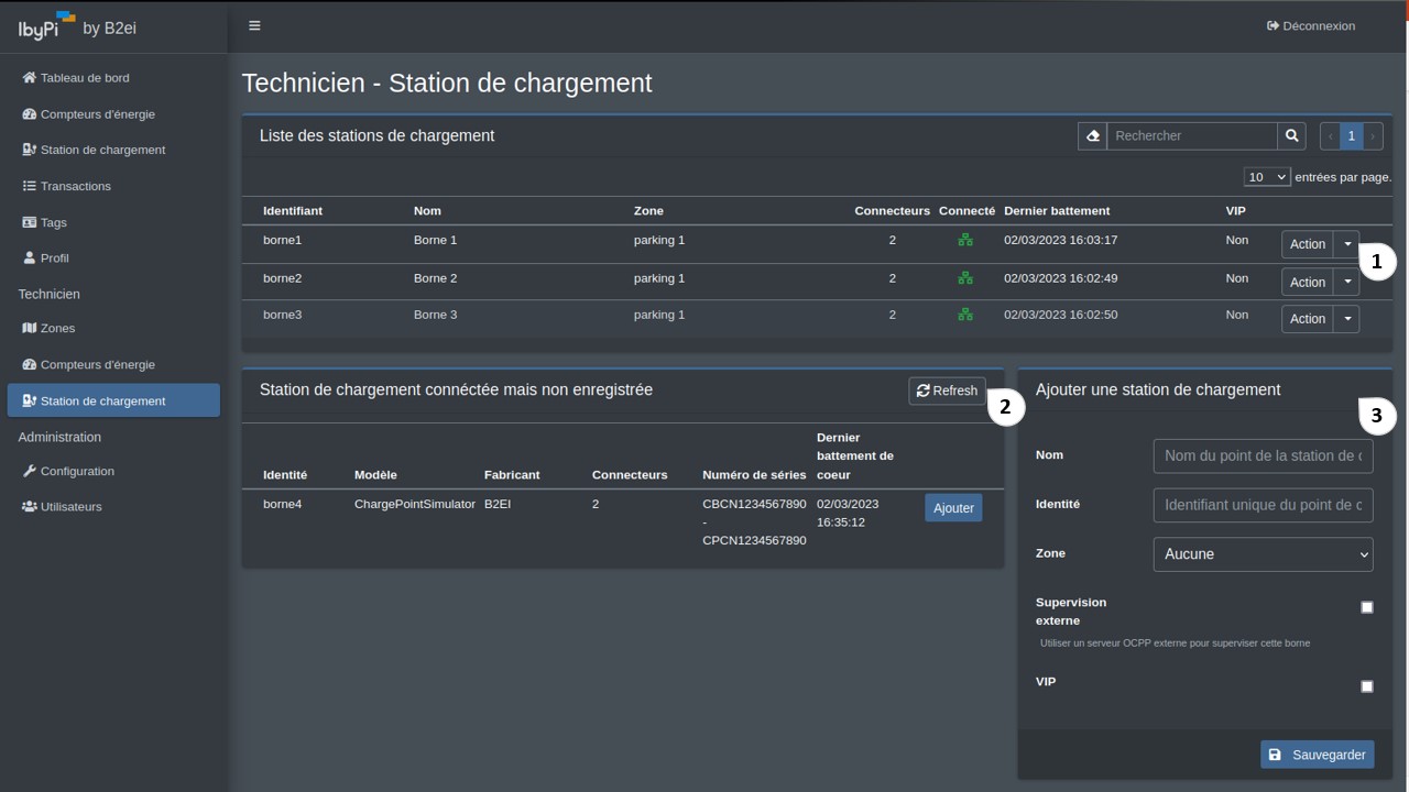 technicien station de chargement