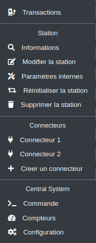 sous menu gestion bornes